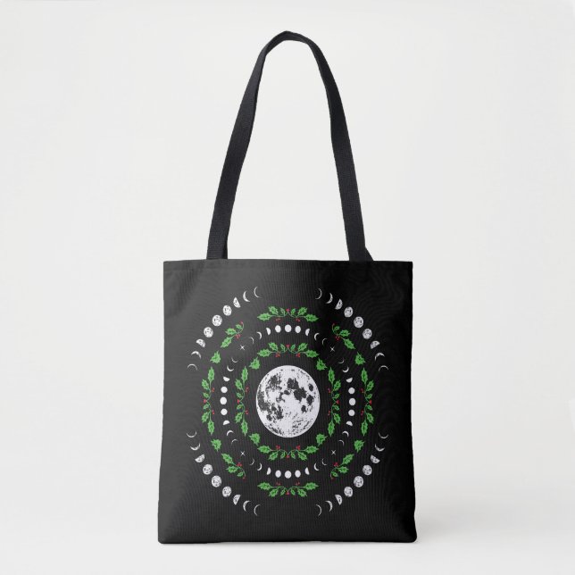 Moon phases mandala tote bag (Front)