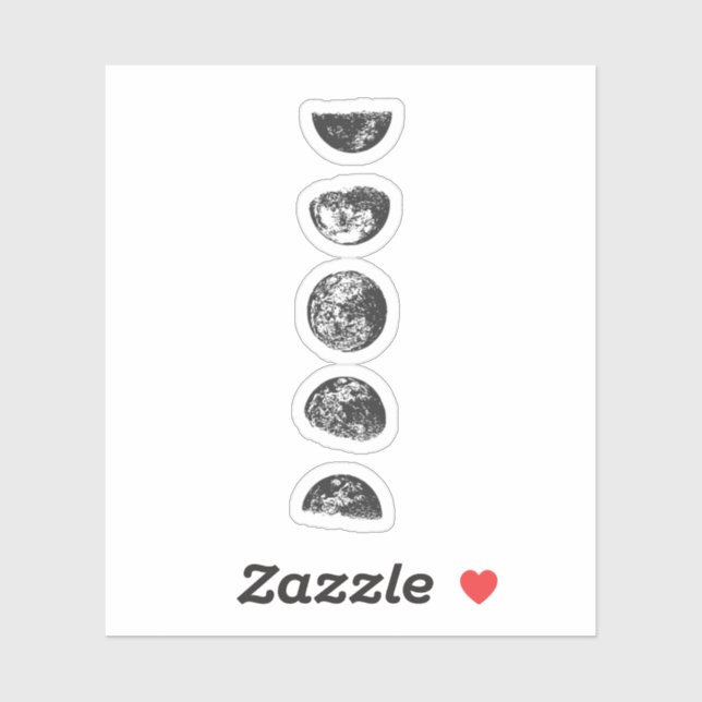 Moon Phases Sticker (Sheet)