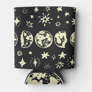 Moon Phases: Vintage Starry Night. Can Cooler