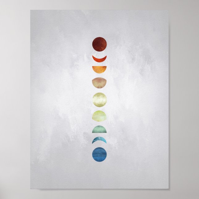 Moon Phases Wall Art (Front)