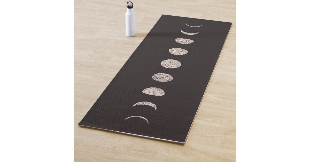 Moon phases yoga mat Zazzle