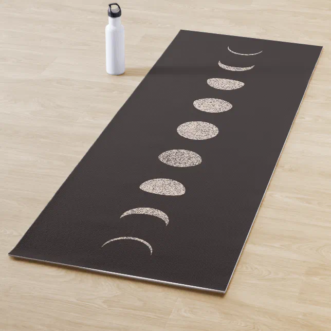 Moon phases yoga mat Zazzle