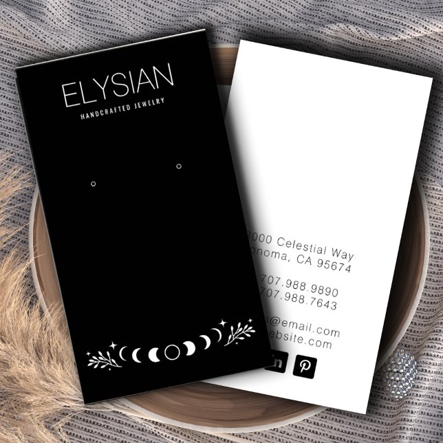 Moon Phases Zodiac Earring Jewelry Display Cards (Creator Uploaded)