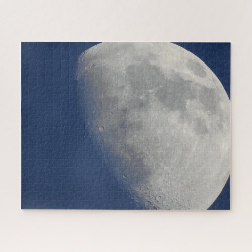 Moon Photo Close Up of Craters Jigsaw Puzzle
