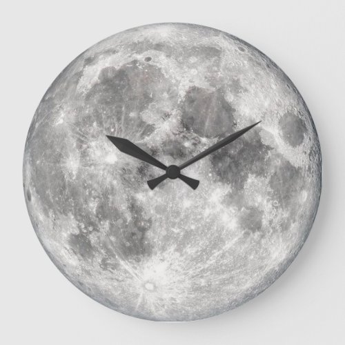 Moon Photo  Large Clock