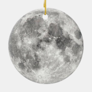 Moon Photograph Ceramic Ornament