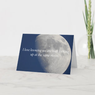 Moon Photography, Romantic Missing You Card