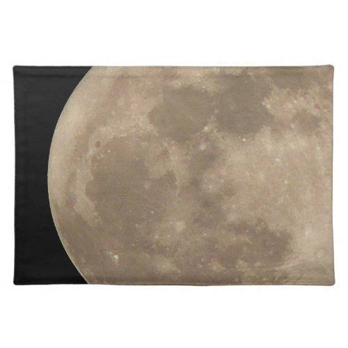 Moon Placemat Customize Full Moon Astronomy Decor