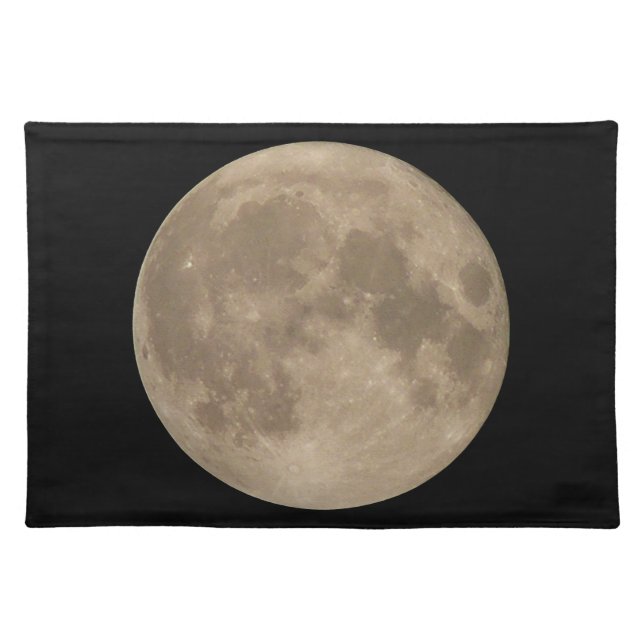 Moon Placemat Customize Full Moon Astronomy Decor (Front)
