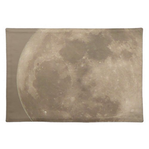 Moon Placemat Customize Full Moon Astronomy Decor