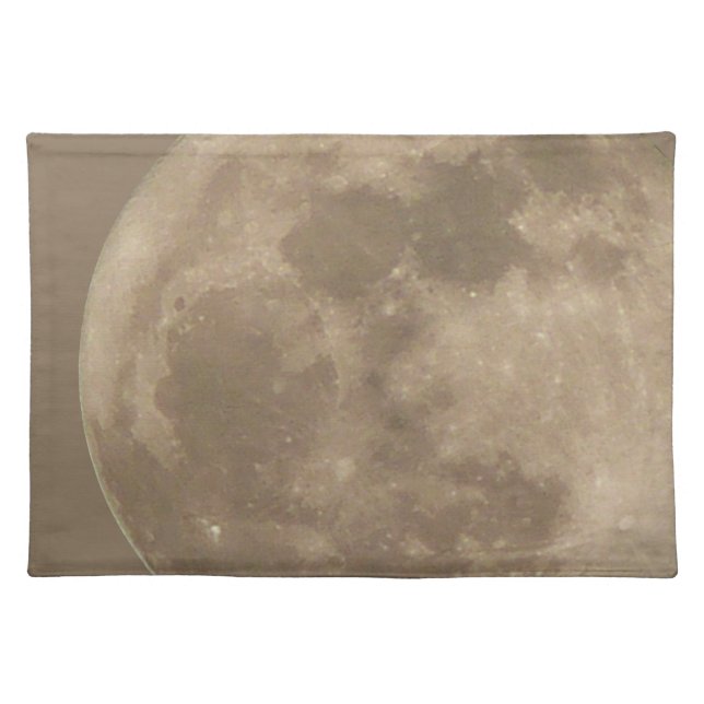 Moon Placemat Customize Full Moon Astronomy Decor (Front)