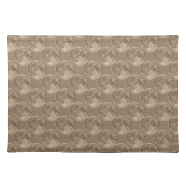 Moon Placemat Customize Full Moon Astronomy Decor (Front)