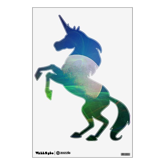 Moon Prancing Unicorn Wall Decal (Front)