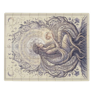 Moon Priestess Goddess Jigsaw Puzzle