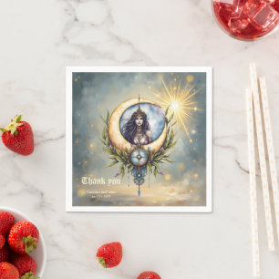 Moon Priestess – Keeper of the Celestial Balance. Napkins