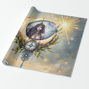 Moon Priestess – Keeper of the Celestial Balance. Wrapping Paper