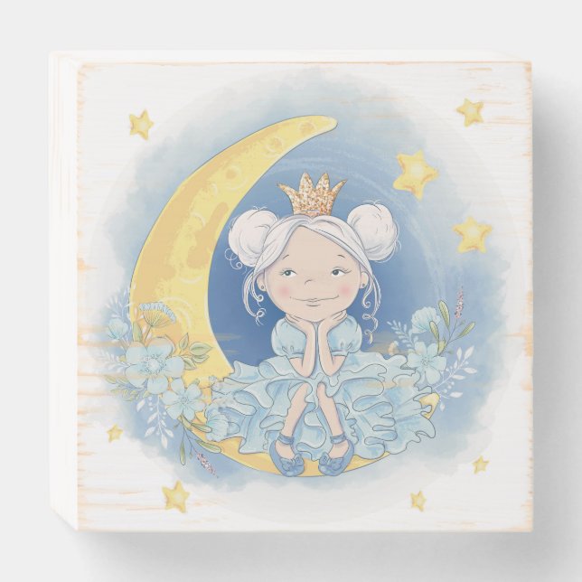 Moon Princess  Wooden Box Sign (Front Horizontal)