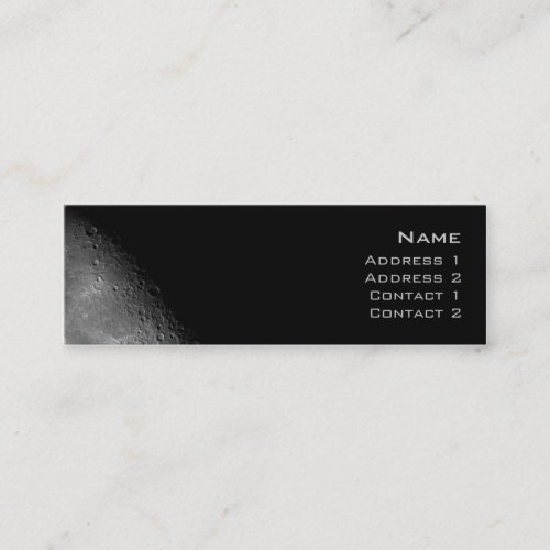 Moon Profile Card Business Cards