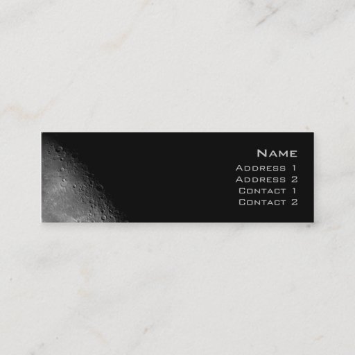 Customizable Moon Profile Card Business Cards