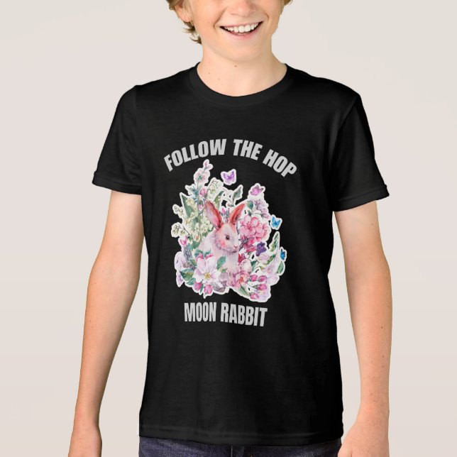 Moon Rabbit Tri-Blend Shirt (Front)