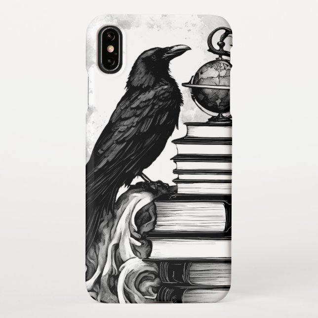 Moon Raven iPhone Case (Back)