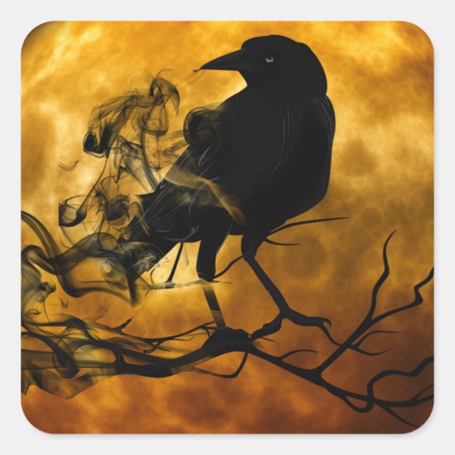 moon raven stickers (Front)