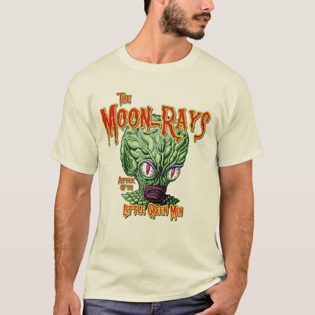 Moon-Rays Attack of the Little Green Men tee (Front)