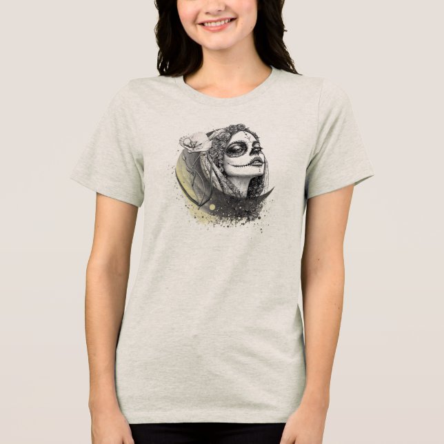 Moon Reverie – Soul in Shadows Tri-Blend Shirt (Front)