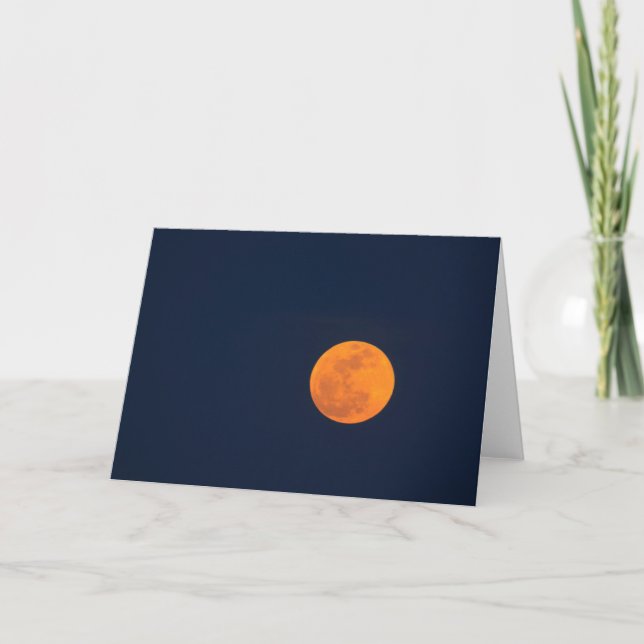 Moon Rise of the Super Moon | Savannah, Georgia Card (Front)
