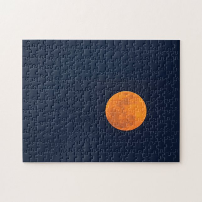 Moon Rise of the Super Moon | Savannah, Georgia Jigsaw Puzzle (Horizontal)