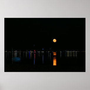 Moon rise poster
