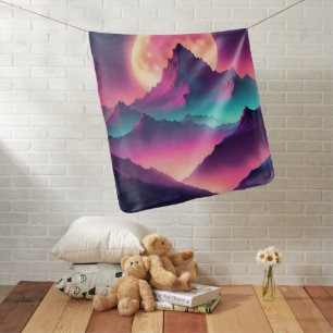 moon rising baby blanket