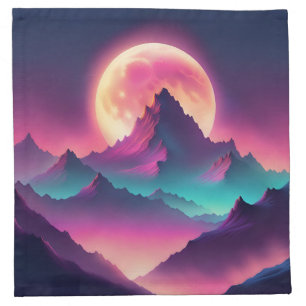 moon rising cloth napkin