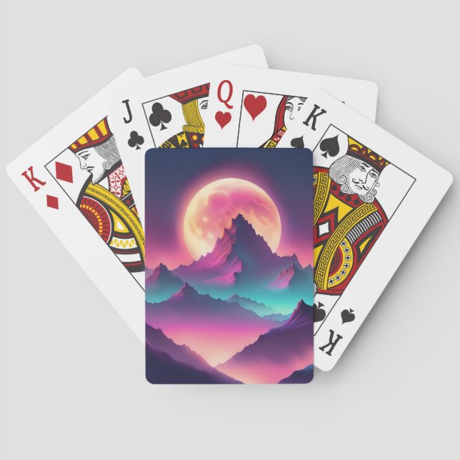 moon rising poker cards (Back)