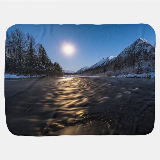 Moon River Baby Blanket (Horizontal)