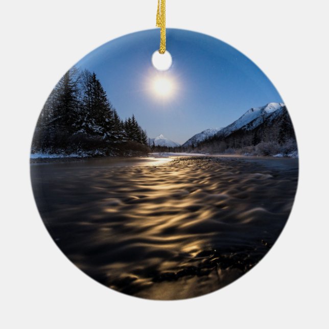 Moon River Ceramic Ornament (Back)
