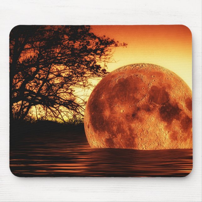 Moon River Falling Mouse Pad (Front)