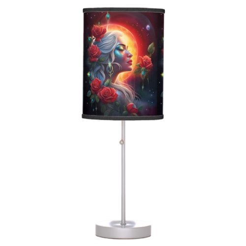 Moon Rose Lady Table Lamp