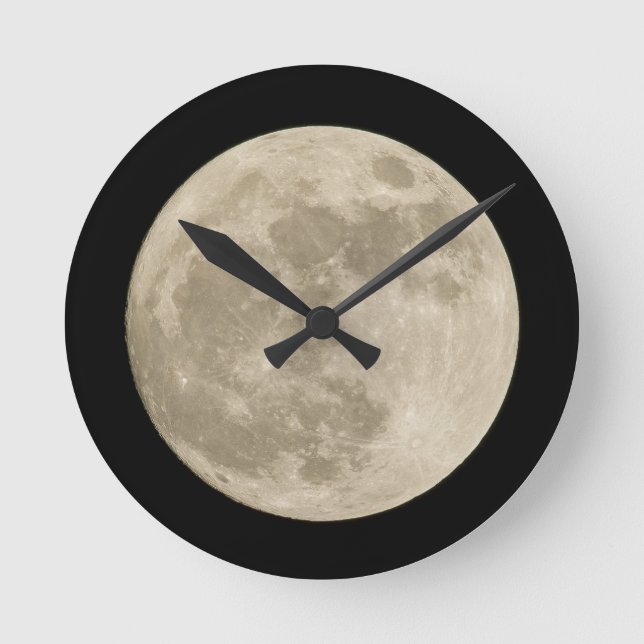 MOON  ROUND CLOCK (Front)