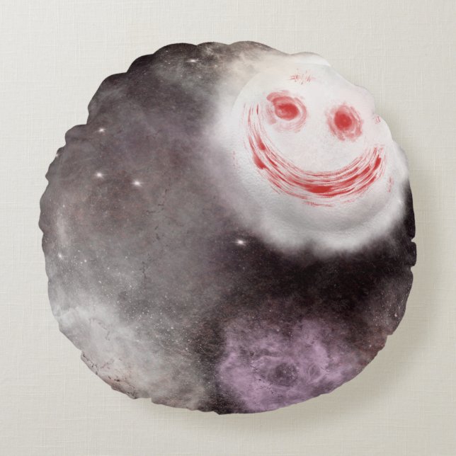 moon round pillow (Front)