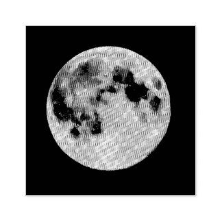 MOON RUBBER STAMP