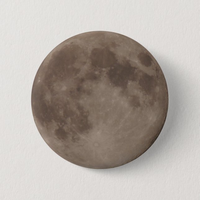 Moon satellite lunar moonlight pinback button (Front)