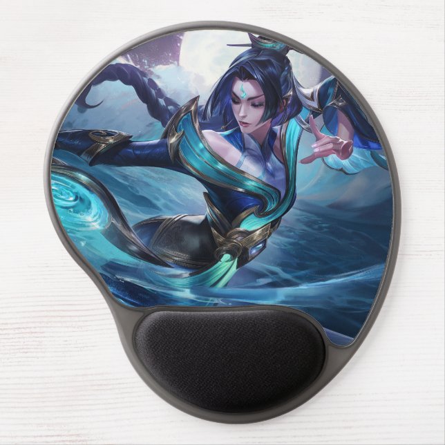 Moon Scorn Gaming Gel Mousepad | Assassin Design (Front)