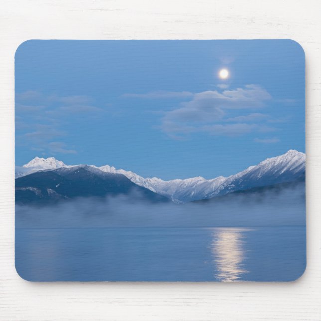 Moon Setting | Seabeck, Washington Mouse Pad (Front)