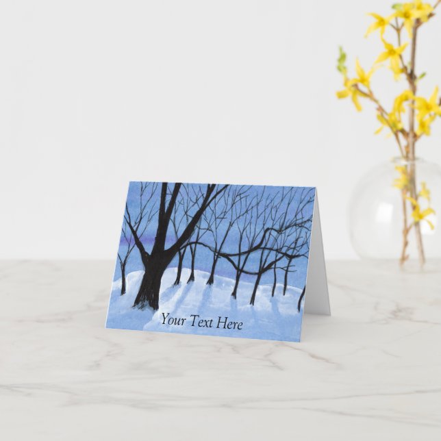 Moon Shadows Card (Yellow Flower)