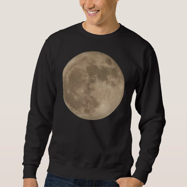 Moon Shirt Full Moon Shirts Men's Moon Sweatshirts (Front)