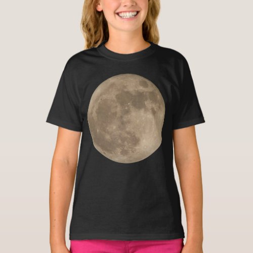 Moon Shirt Full Moon T_shirt Girls Organic Shirt