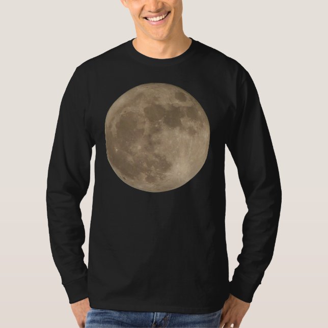 Moon Shirt Full Moon T-shirt Men's Moon Shirt (Front)