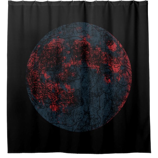 moon shower curtain (Front)