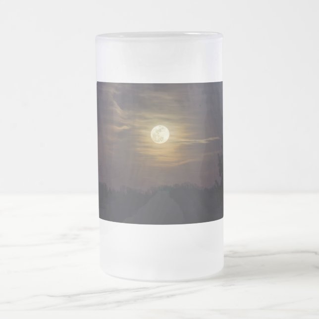 Moon Silhouette Frosted Mug (Center)